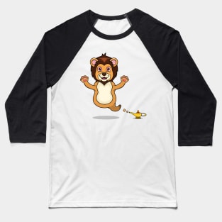 Cute Lion Ghost and Flying Baseball T-Shirt